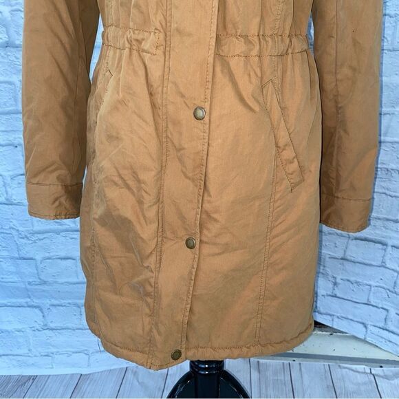 Urban outfitters members only X full zip & lined winter coat tan size XS women - Picture 3 of 16